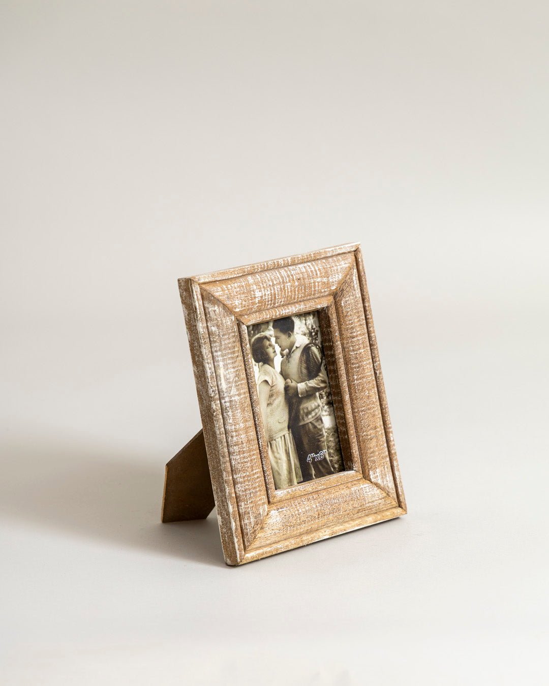 Vintage Textured Wood Photo Frame 