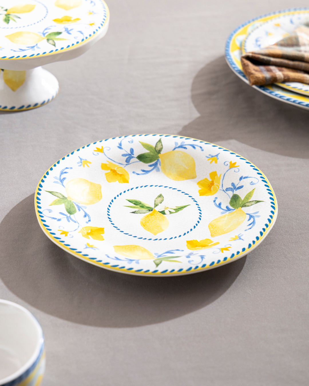 Amalfi Lemon Charm Quarter Plate 