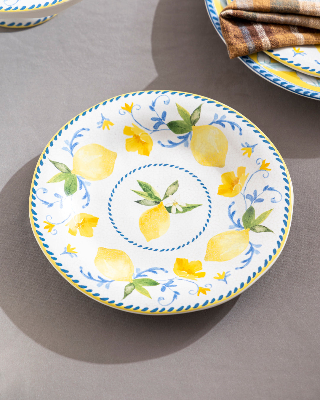 Amalfi Lemon Charm Quarter Plate 