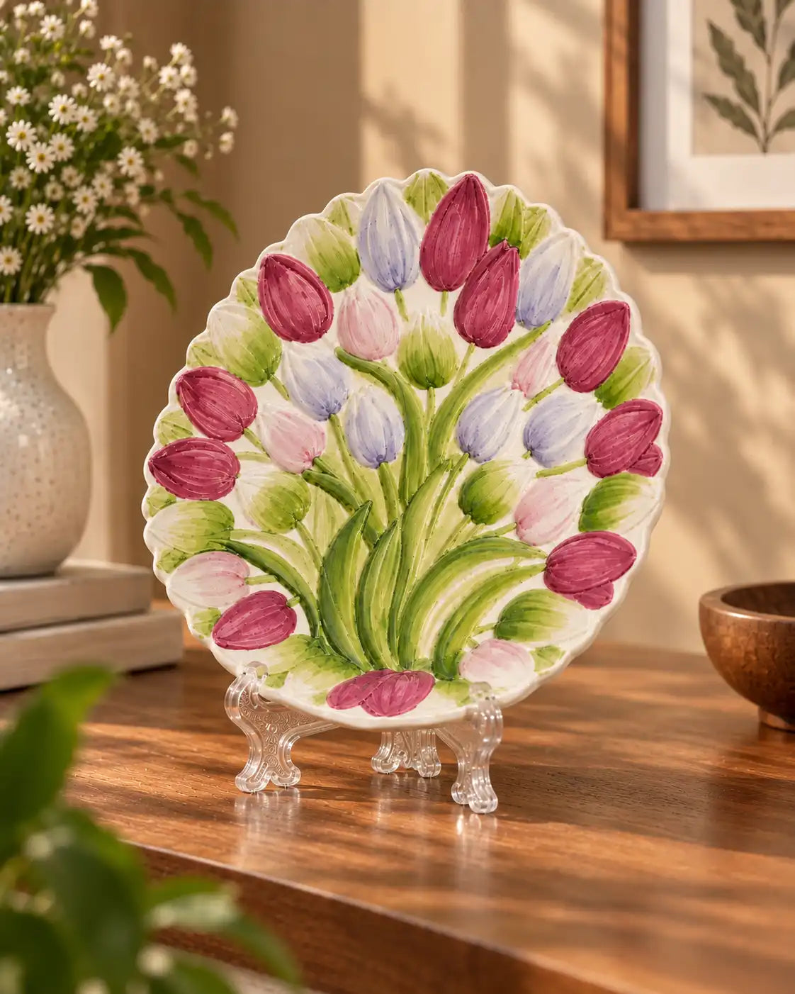 Giverny Tulip Decorative Plate