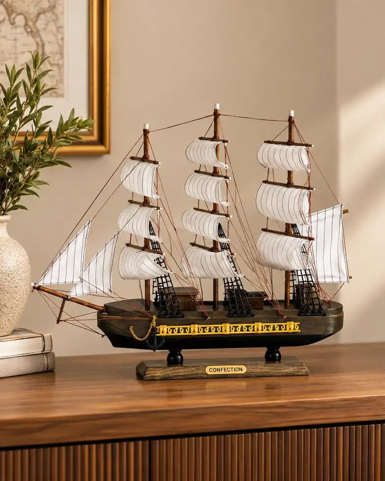 Black Pearl Corsair Decorative Ship Model - 49 CM