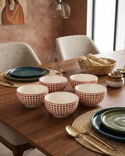 Floral Vine Katori - Set Of 5 Style - 4