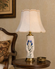 Blue Floral Ceramic Table Lamp