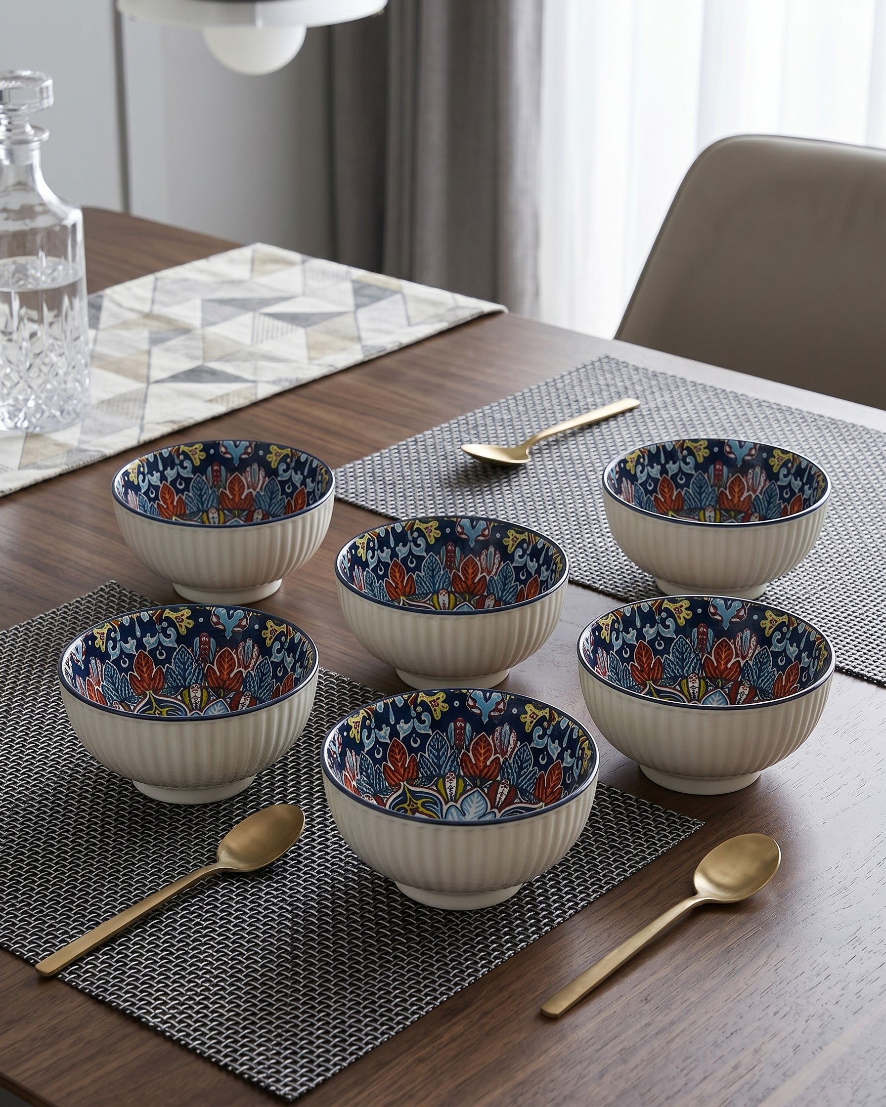 Royal Mosaic Katori - Set Of 6 Style - 3 