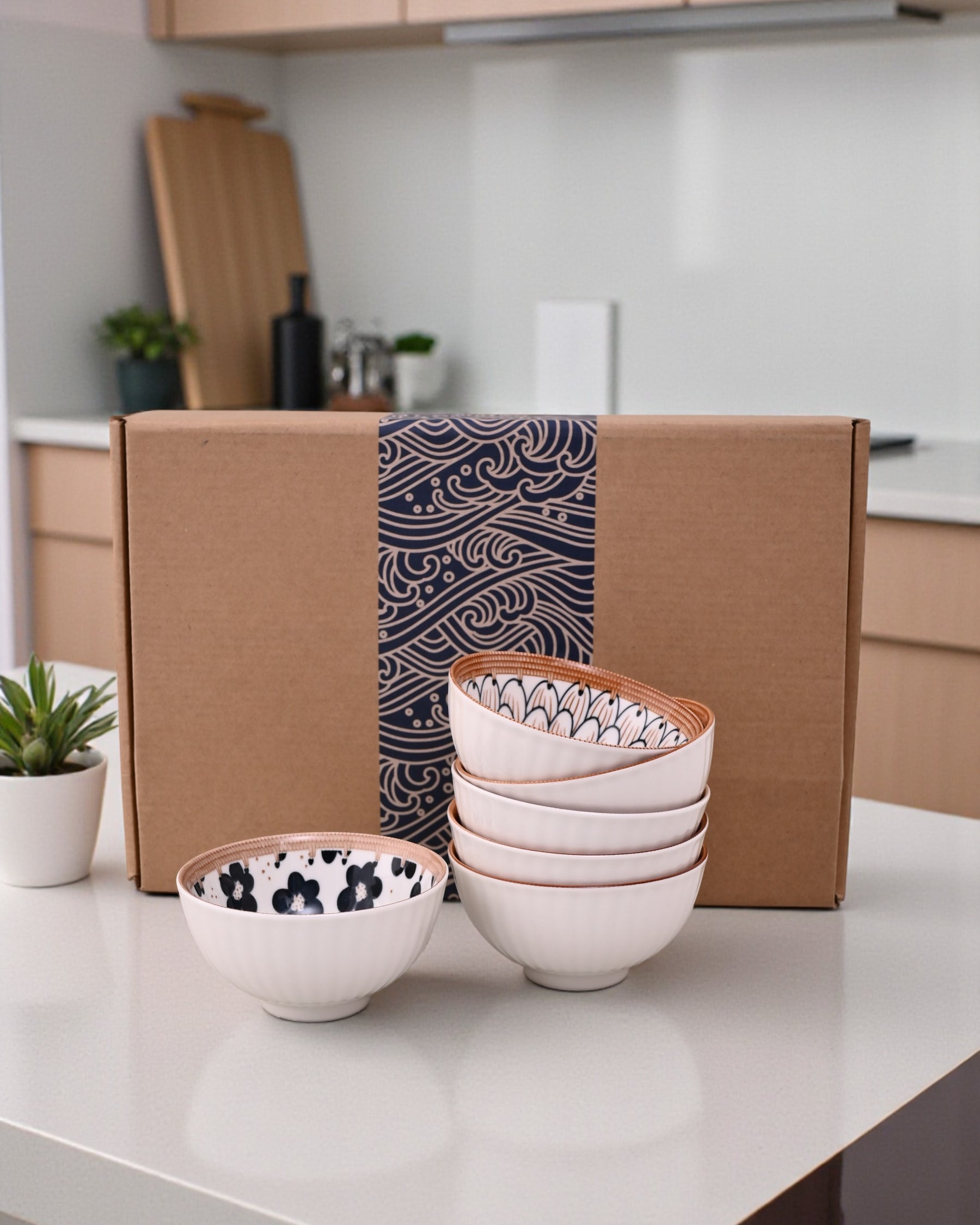 Floral Whimsy Katori - Set Of 6 