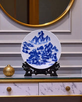 Blue & White  Decorative Plate 