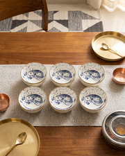 Pomplate Fish Tales Katori - Set Of 6