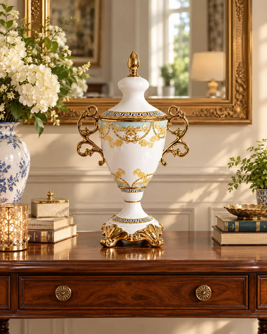 Royal Gold Ornate Decorative Vase