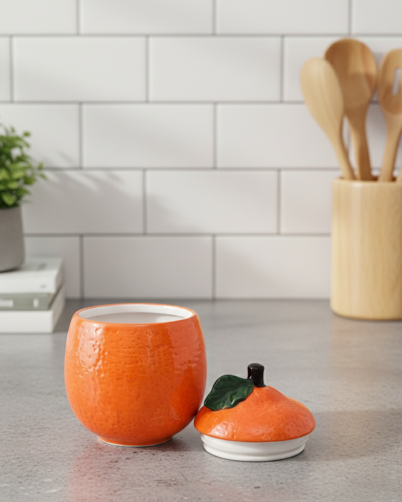 Delight Orange Kitchen Canister 