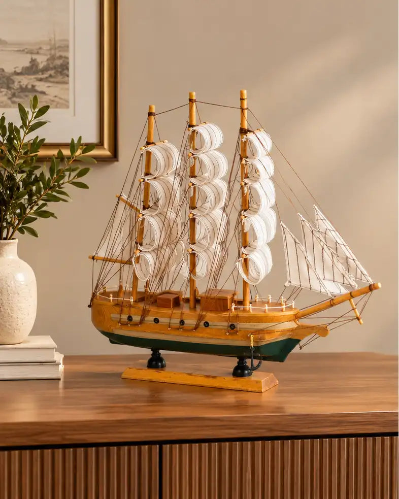 Classic Maritime Decorative Ship Model - 33 CM
