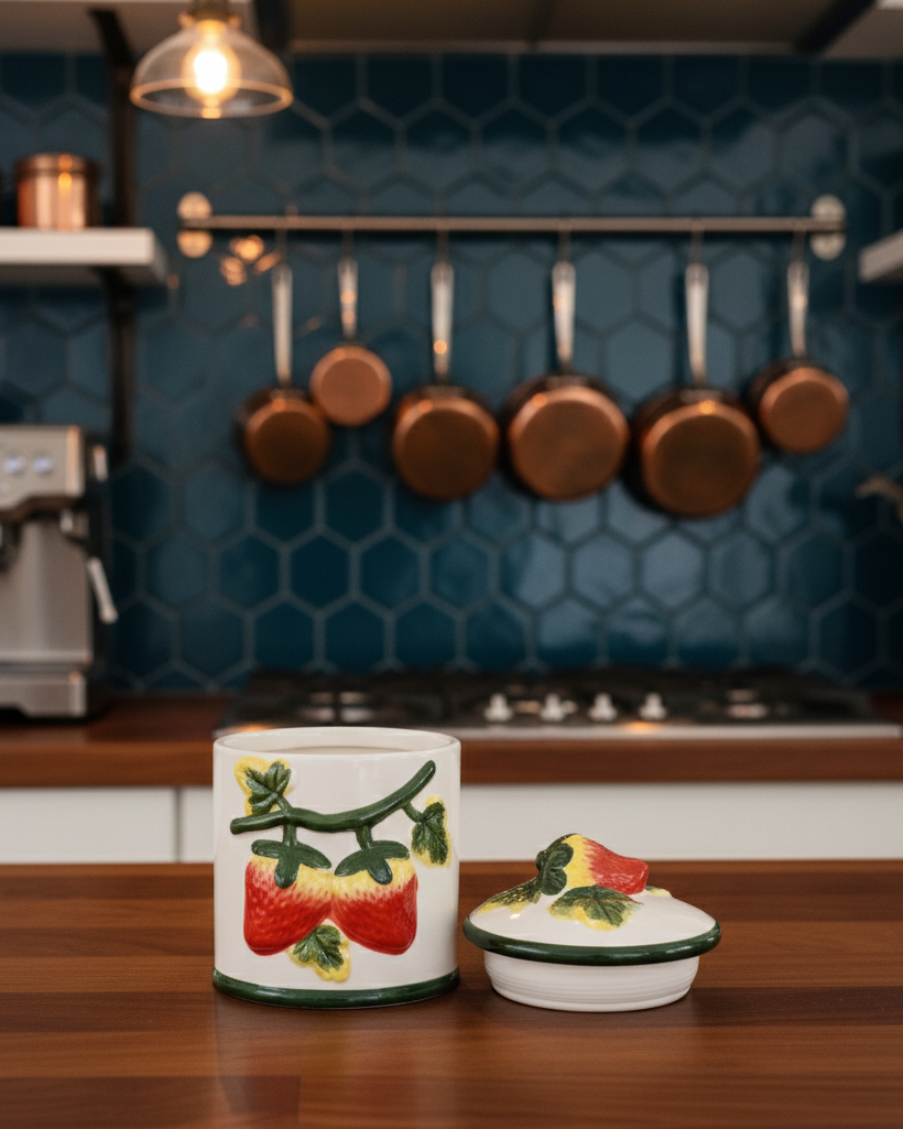 Sweet Strawberry Kitchen Canister 