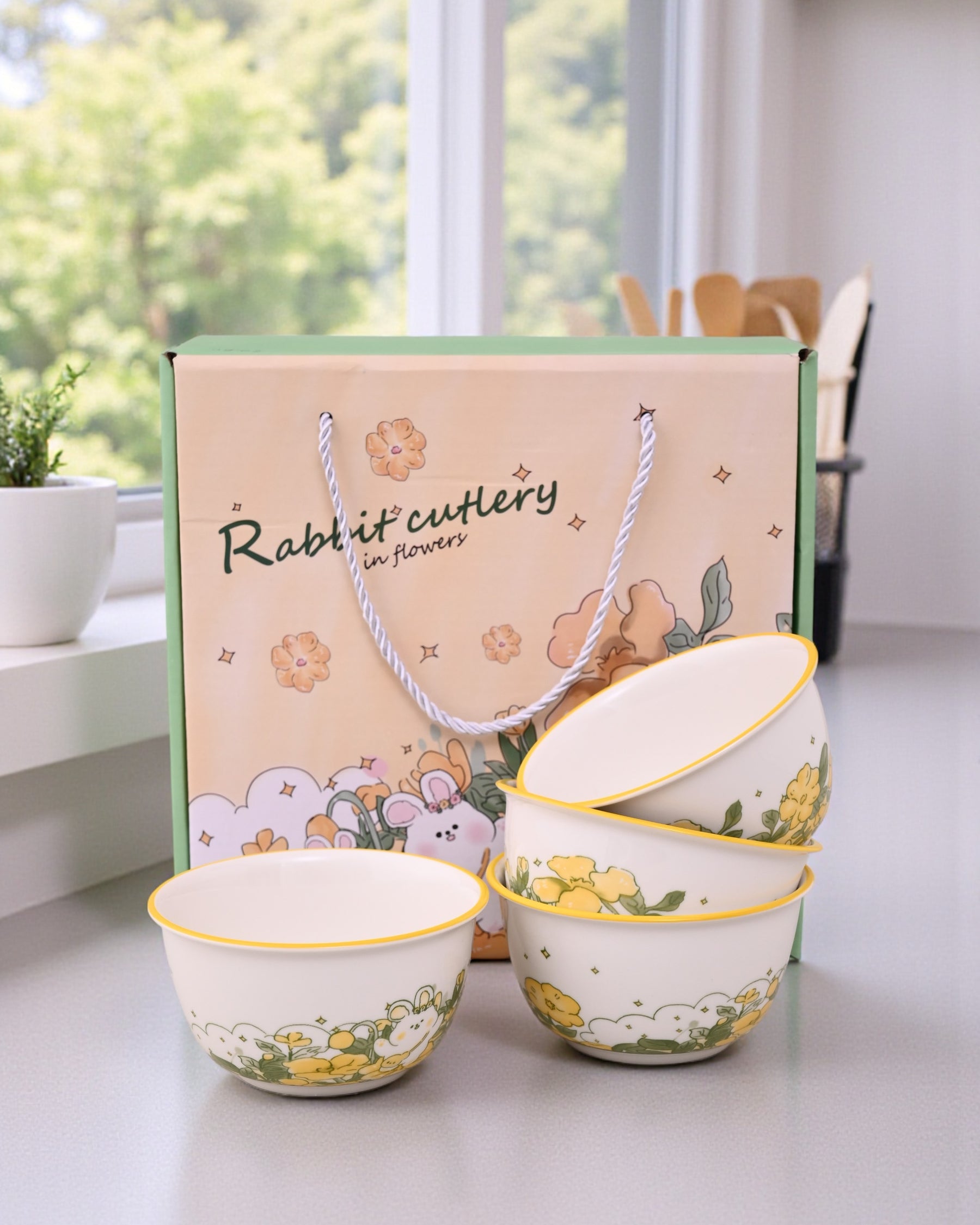Spring Meadow Katori - Set Of 4 