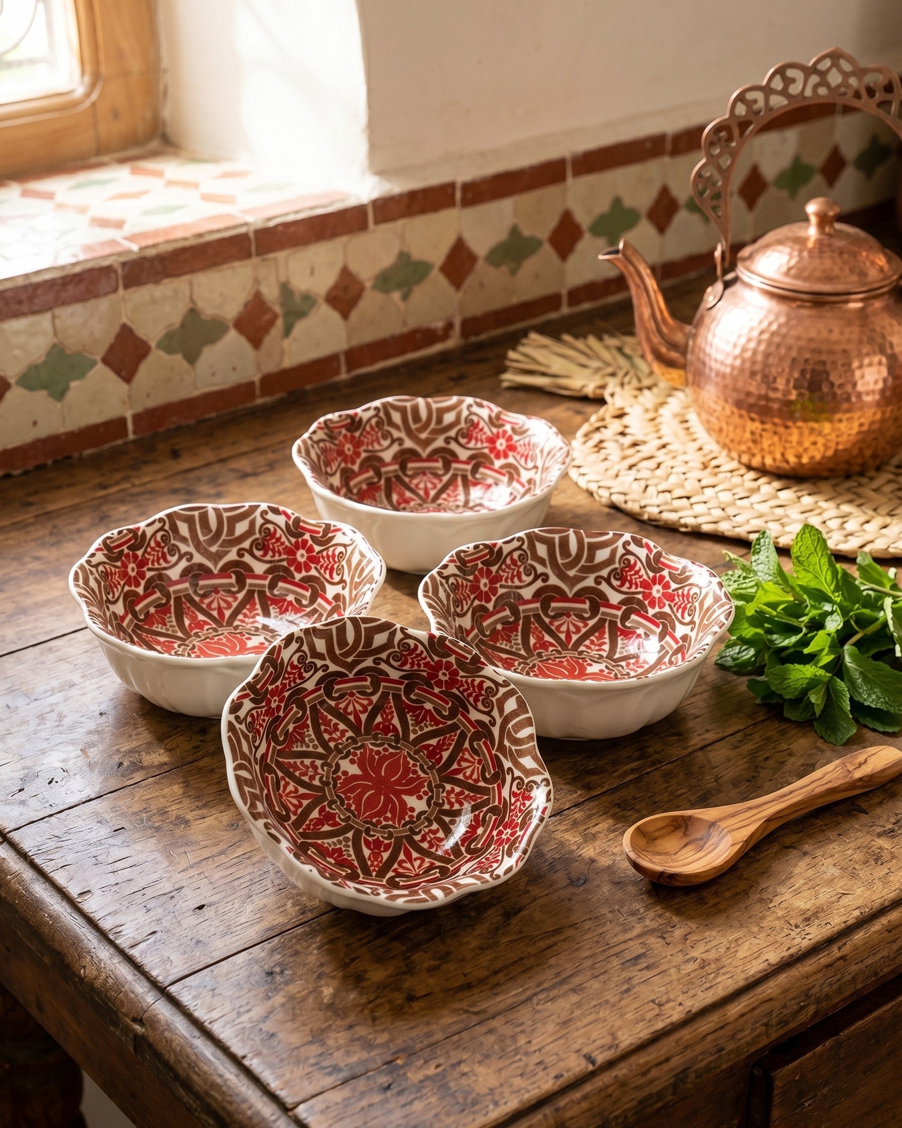 Bohemian Bloom Katori - Set Of 4 Style - 3 