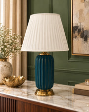Aveline Fluted Ceramic Table Lamp
