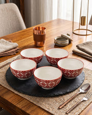 Floral Vine Katori - Set Of 5 Style - 1
