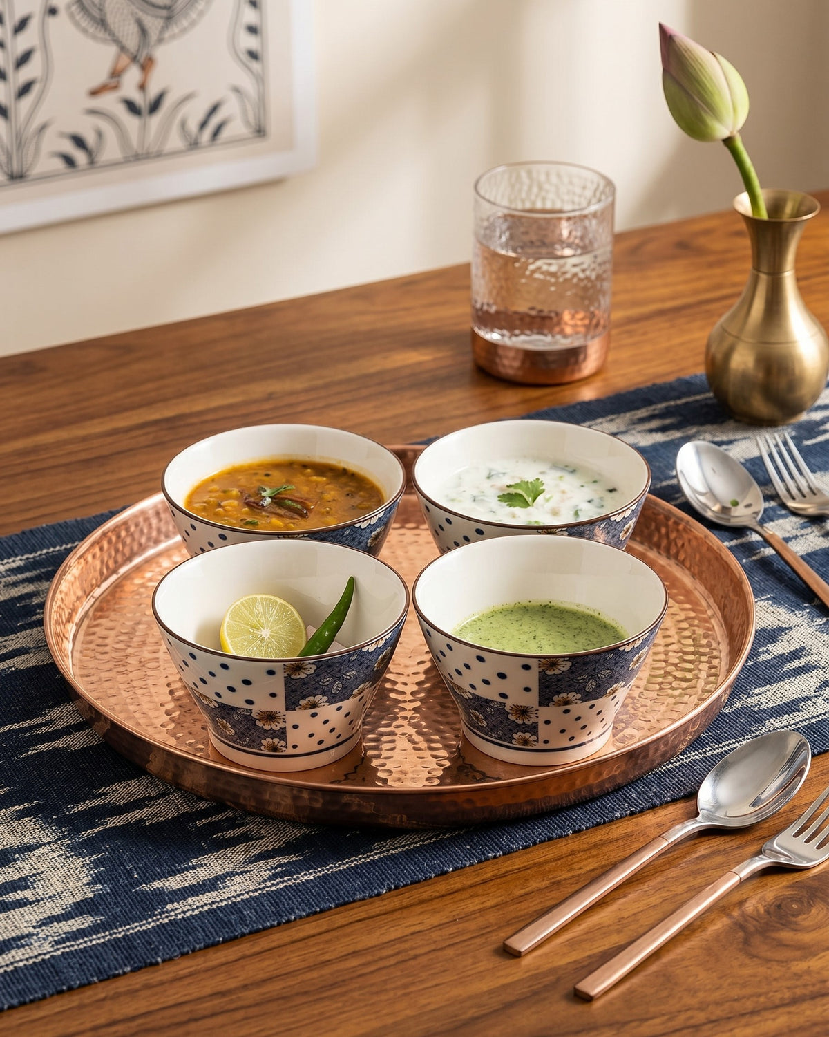 Structured Bloom Bowl - Set Of 4 Style - 1