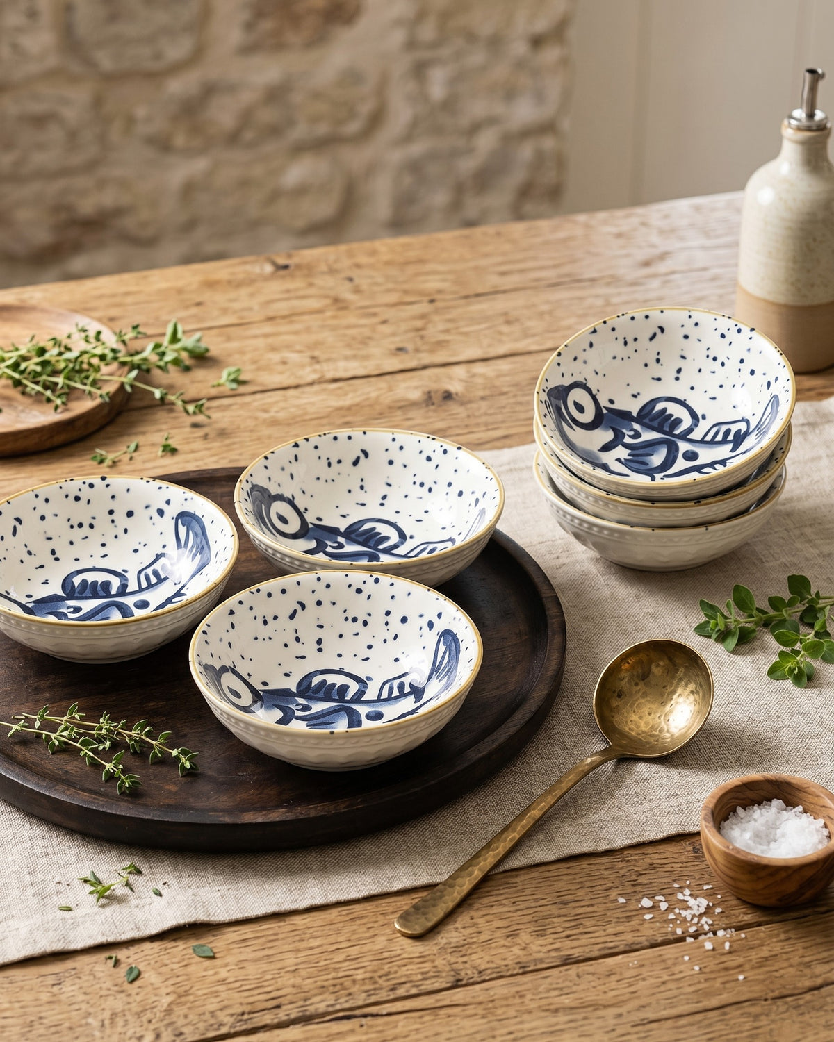 Fish Tales Bowl - Set Of 6