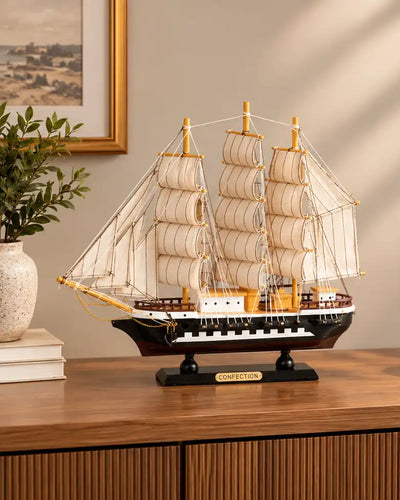 Royal Voyager Tall Decorative Ship Model - 33 CM