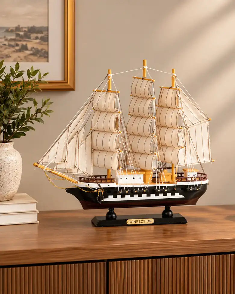 Royal Voyager Tall Decorative Ship Model - 33 CM