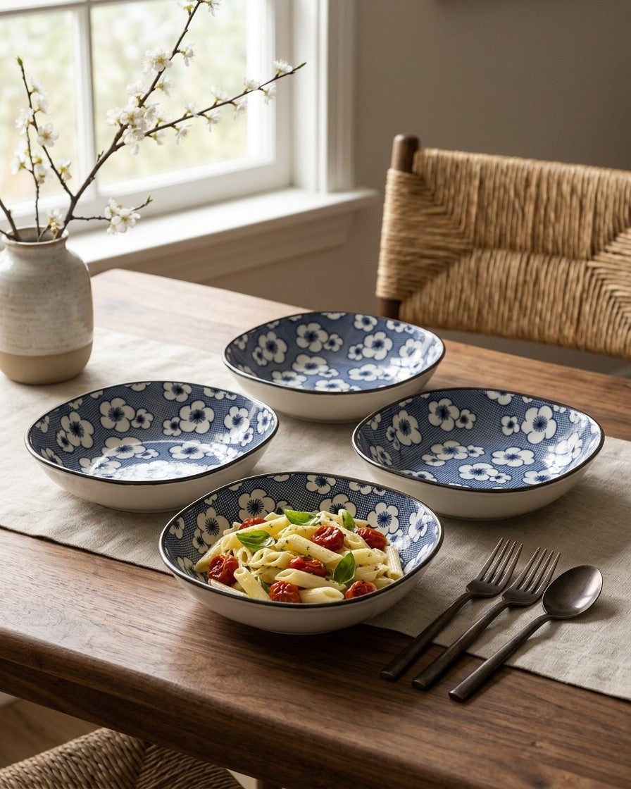 Indigo Square Katori - Set Of 4 Style - 4 