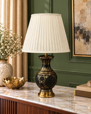 Midnight Damask Ceramic Table Lamp