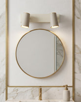 Ivory Glow Mirror Light - 2 Lights 