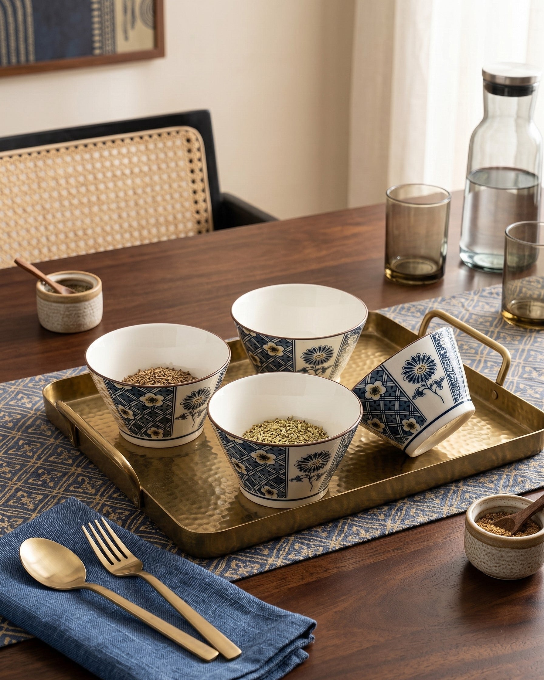 Structured Bloom Bowl - Set Of 4 Style - 4 