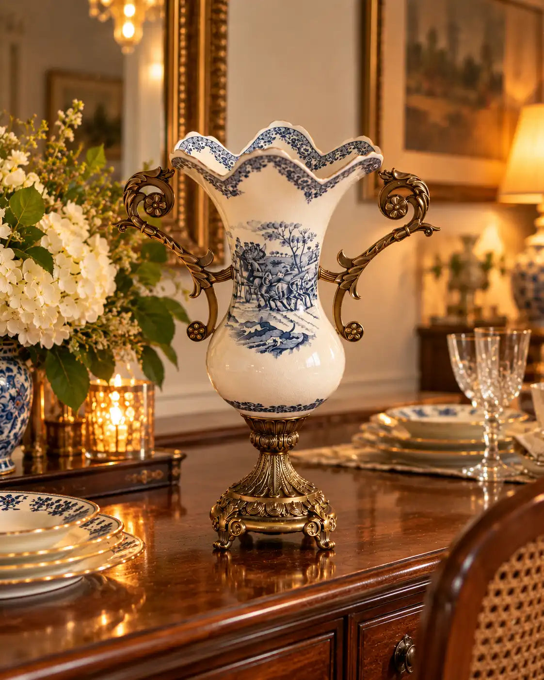 Yorkshire Victorian Ornamental Vase
