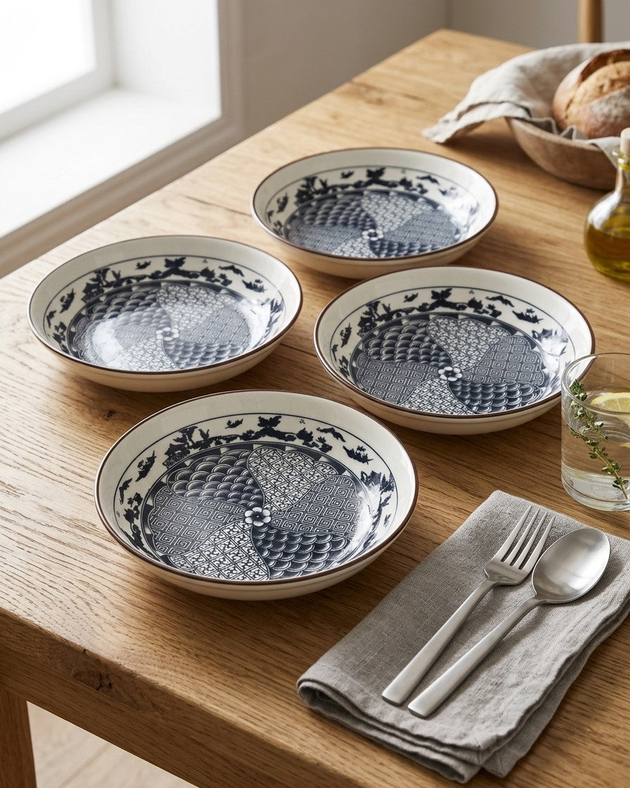 Heritage Art Pasta Bowl - Set Of 4 Style - 2 