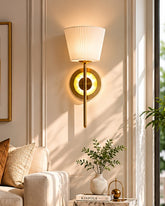 LuxeGlow Modern Gold Wall Sconce 