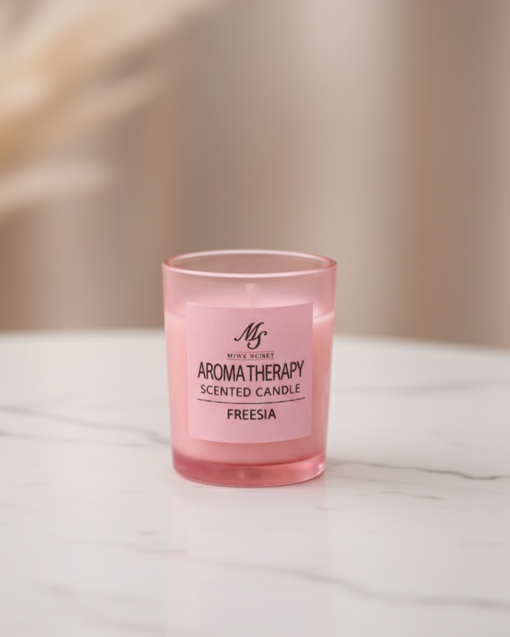 Freesia Therapy Aroma Candle & Reed Diffuser Set 
