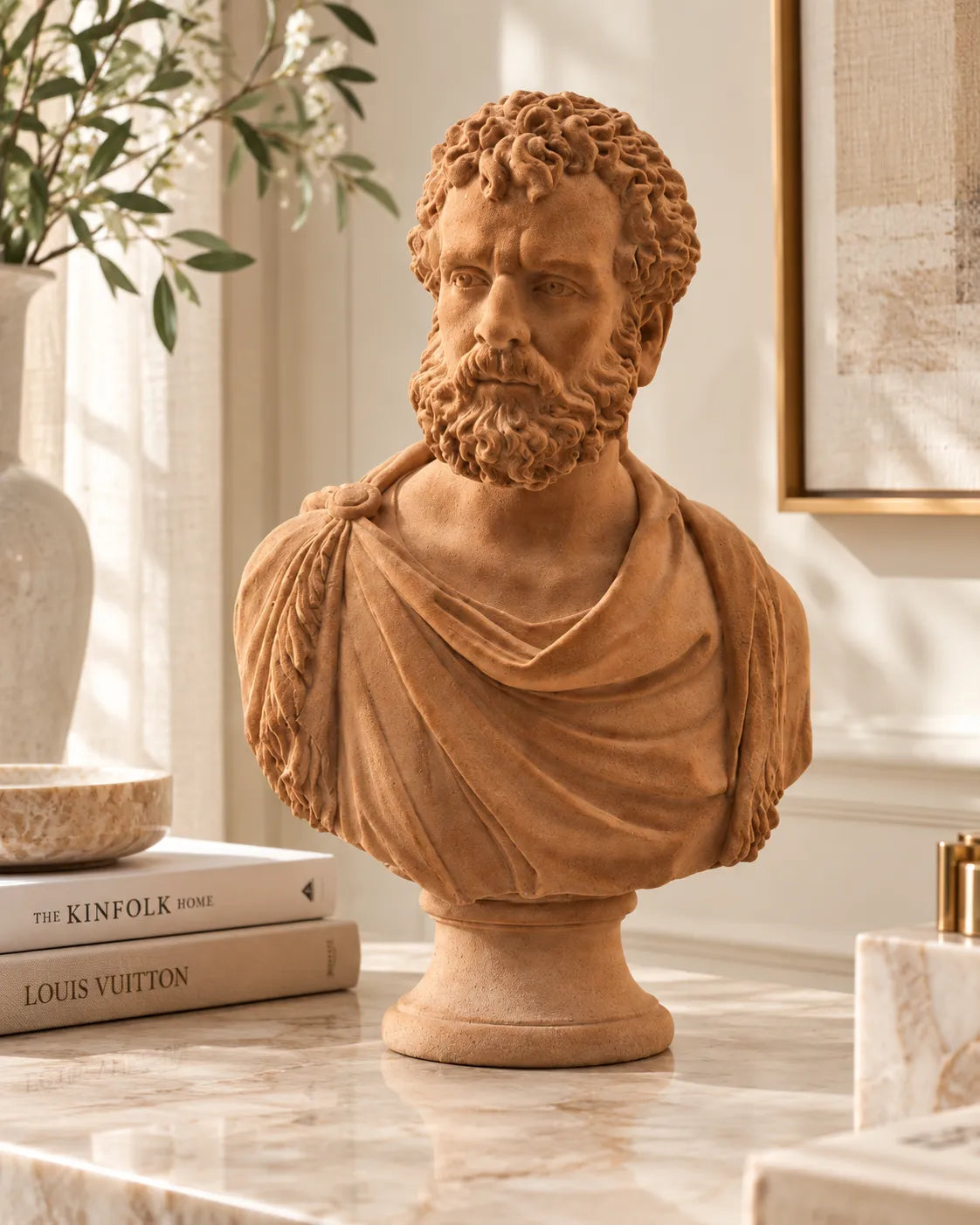 The Marcus Aurelius Velvet Bust Sculpture