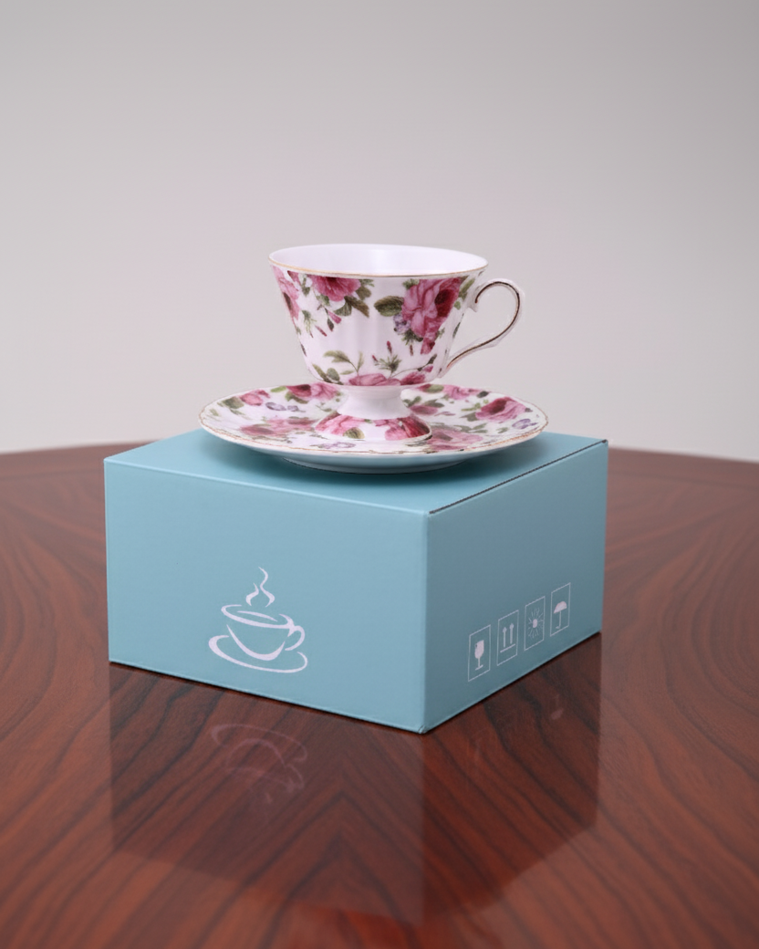Floral Rhapsody Tea Cup & Saucer 