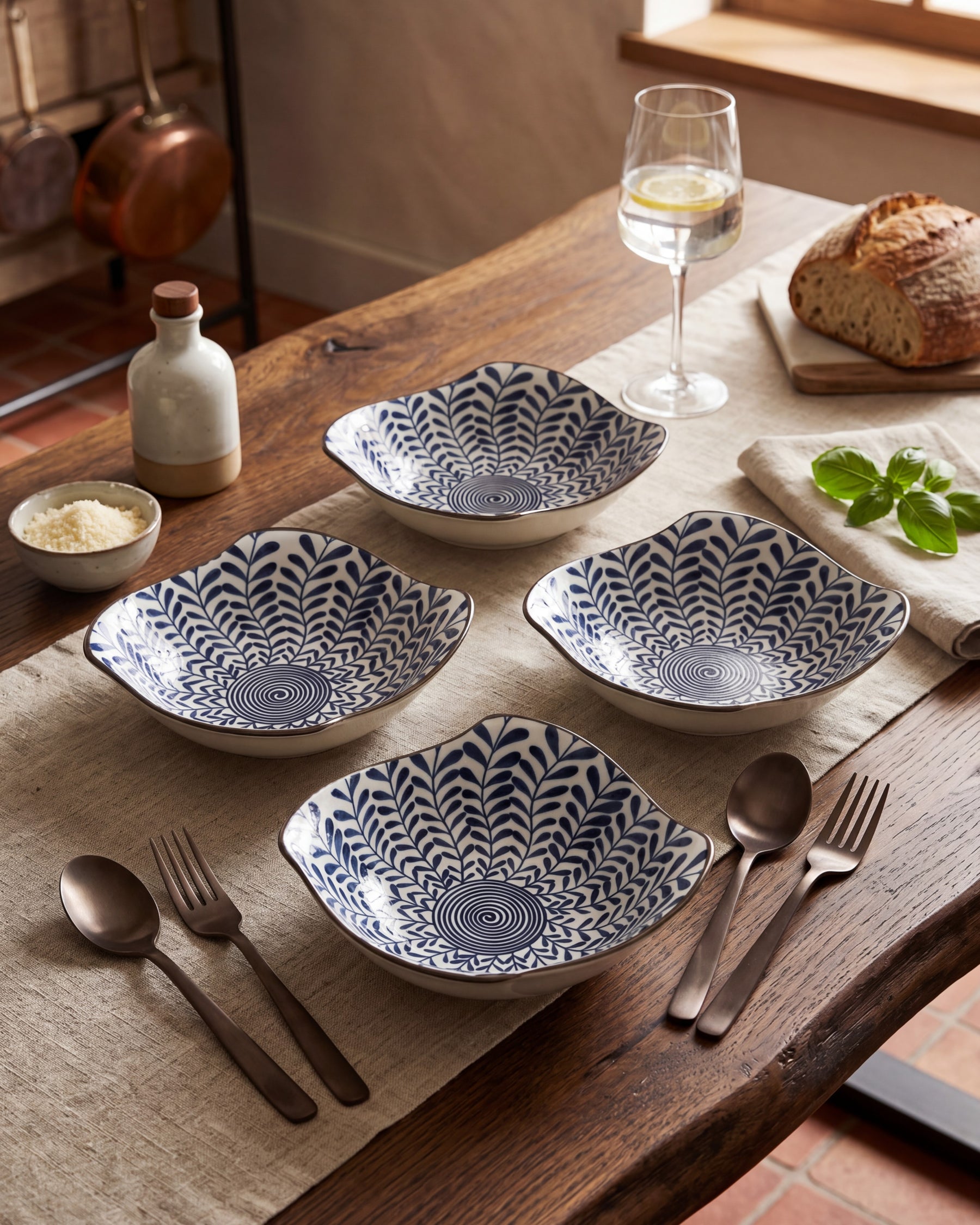 Organic Wave Bowl - Set Of 4 Style - 4 