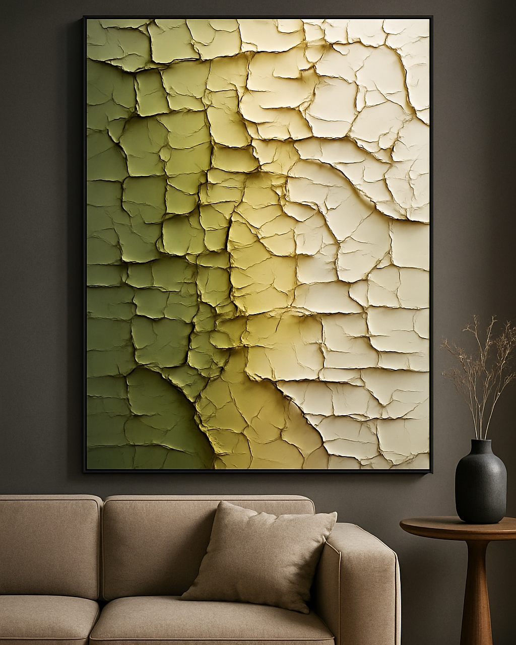 Echoes of Earth 3D Abstract Oil Painting 