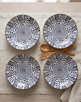 Indigo Rhythm Pasta Bowl - Set Of 4 Style - 2 