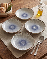 Indigo Rhythm Pasta Bowl - Set Of 4 Style - 1 
