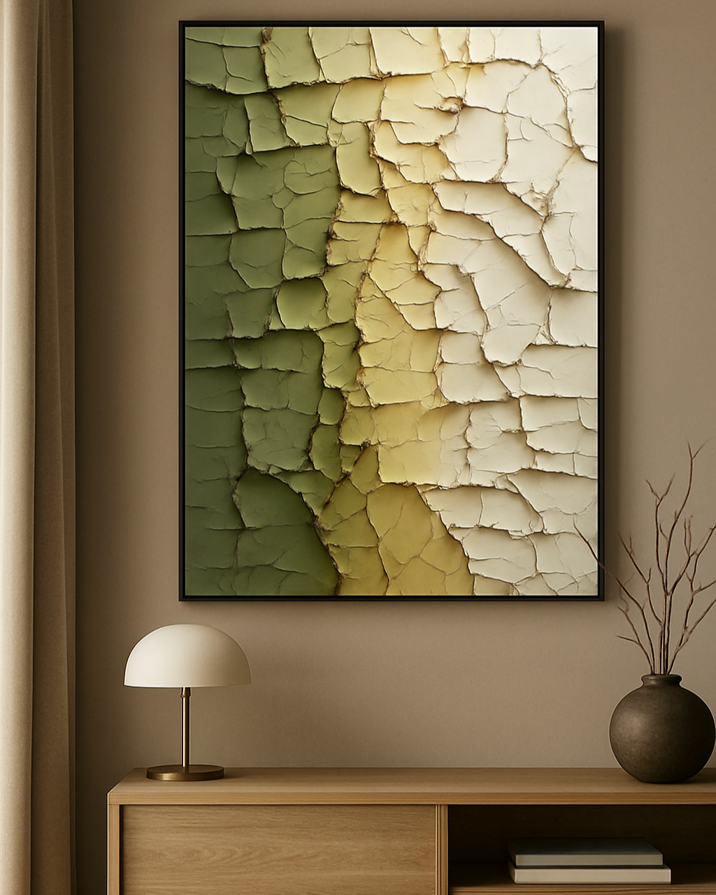 Echoes of Earth 3D Abstract Oil Painting 