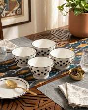 Mono Pattern Bowl - Set Of 4 Style - 4