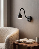Orion Adjustable Reading Wall Light - Black 
