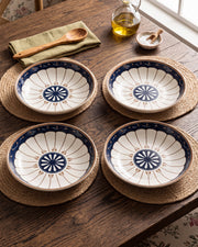 Rustic Bloom Pasta Bowl - Set Of 4 Style - 4