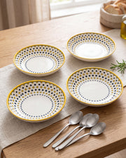 Sunburst Charm Pasta Bowl - Set Of 4 Style - 1