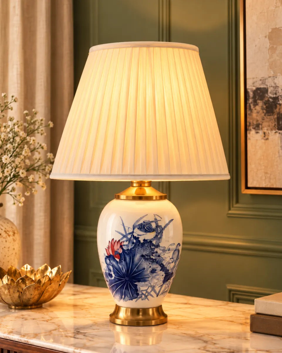 Serene Waters Ceramic Table Lamp