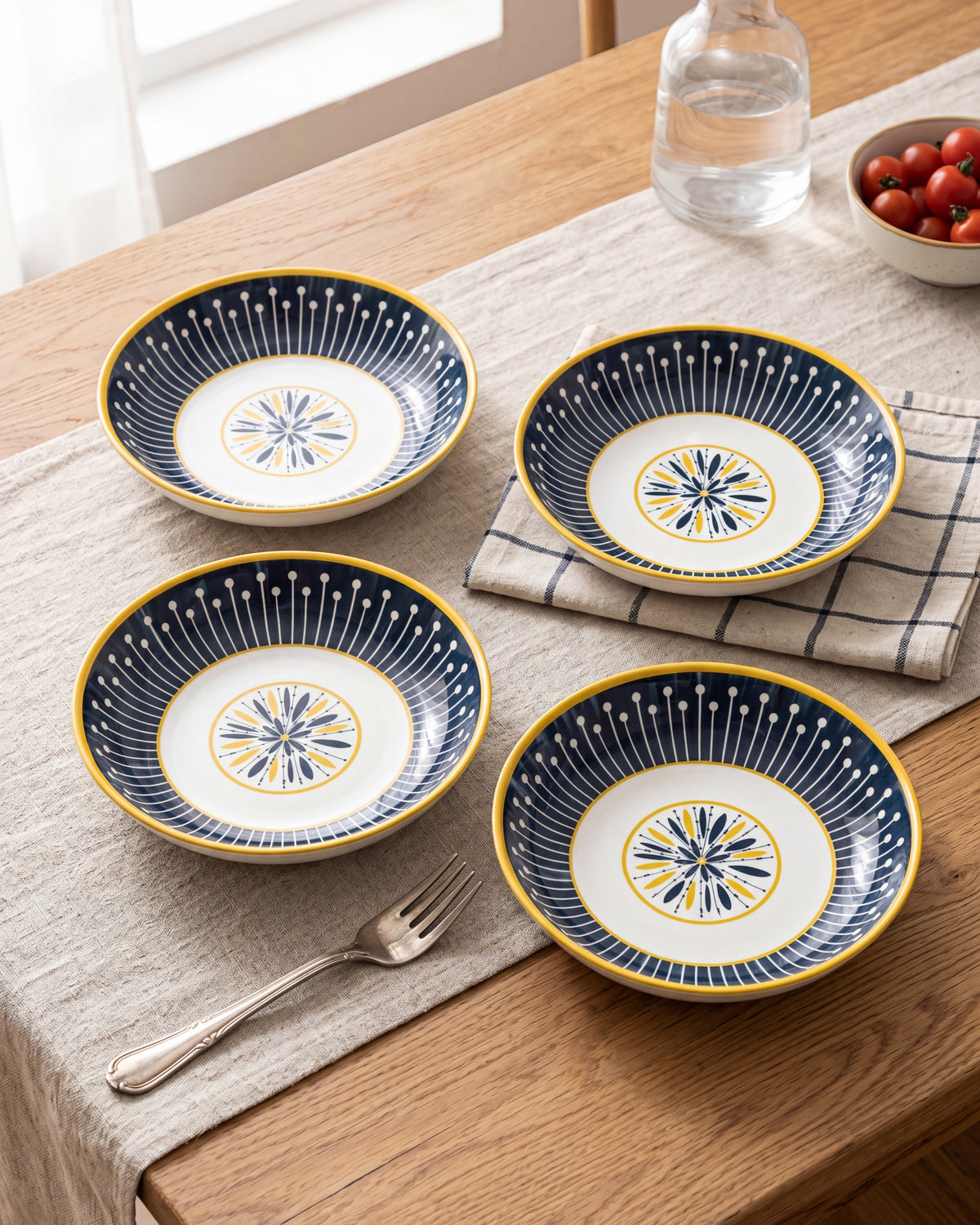 Sunburst Charm Pasta Bowl - Set Of 4 Style - 2