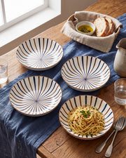Rustic Harmony Pasta Bowl - Set Of 4