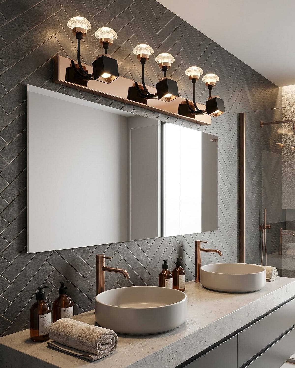 Royal Crown Mirror Light- 3 Light
