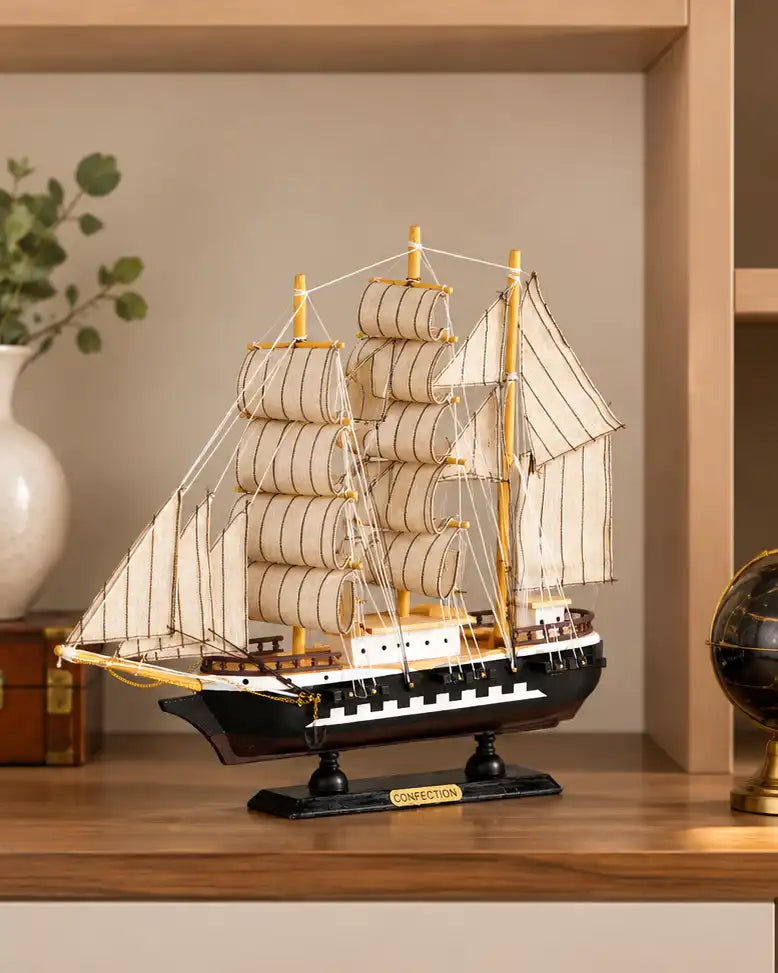 Royal Voyager Tall Decorative Ship Model - 33 CM