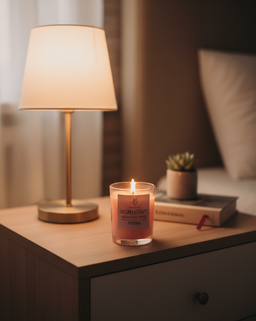 Freesia Therapy Aroma Candle & Reed Diffuser Set 