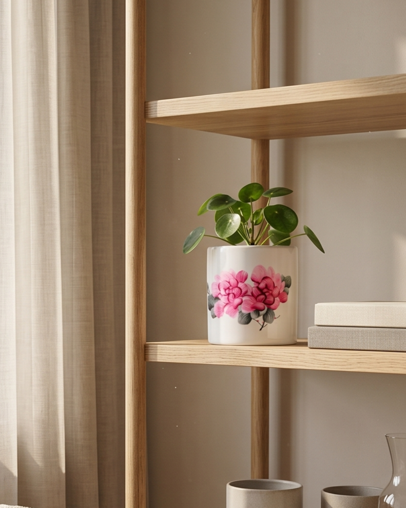 Elegance Blossom Ceramic Planter 