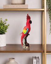 Crimson Cockatoo Decorative Glass Figurine 